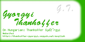 gyorgyi thanhoffer business card